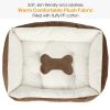 Pet Dog Bed Soft Warm Fleece Puppy Cat Bed Dog Cozy Nest Sofa Bed Cushion Mat XL Size